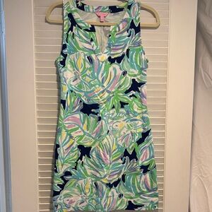 Lilly Pulitzer Small Sleeveless Coverup Tropical Print - Navy, Mint, Lavender